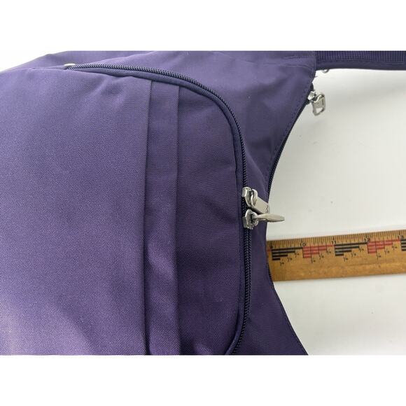 Travelon Anti-Theft Classic Crossbody Bucket Bag Purple Travel Vacation - Picture 16 of 16
